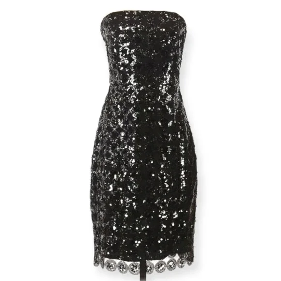 green emerald velvet dress Eldoni Strapless Mini Dress | Black | Womens